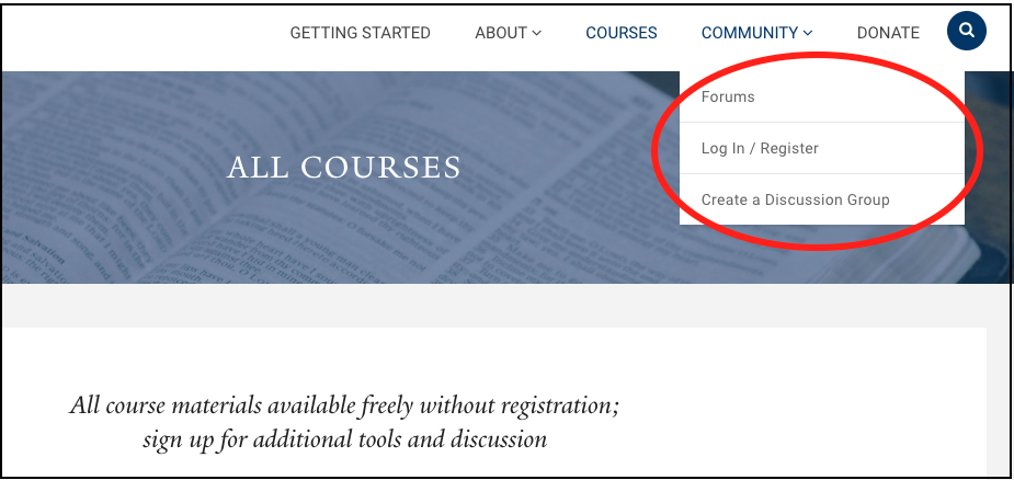 Bible Study Forum & OT At Home