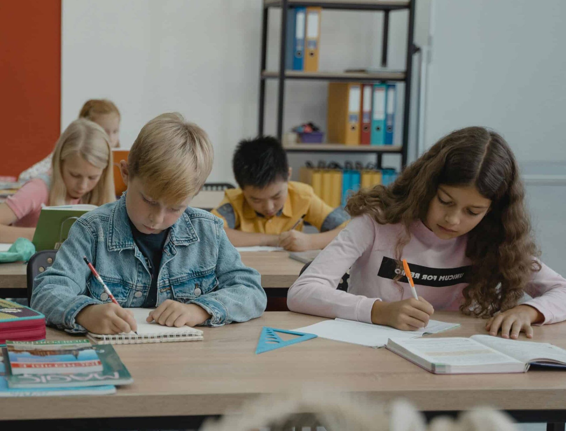 Kids at Desks